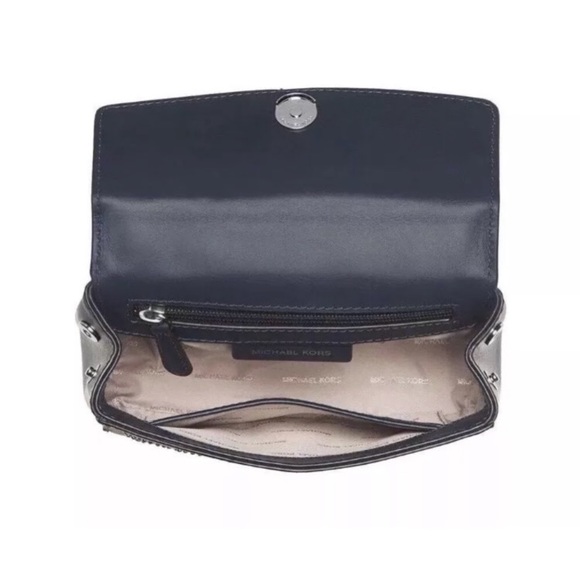 Michael Kors white mini crossbody shoulder top handle leather handbag bag purse - Picture 2 of 7